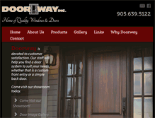 Tablet Screenshot of doorwayinc.ca
